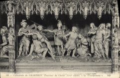 CPA Cathedrale de Chartres Pourtour du choeur Le crucifiement