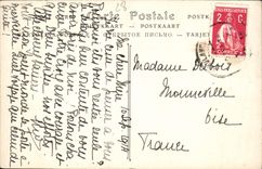 Catedral de la POSTAL de la VENDIMIA de la circunferencia de Chartres de la crucifixión del estribillo