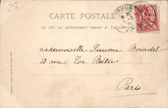 VINTAGE POSTCARD Evreux Turn of the clock