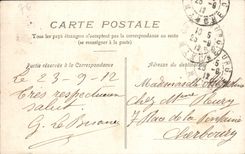 VINTAGE POSTCARD Notre Dame Le Havre of the Floods (chart toilee)