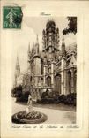 VINTAGE POSTCARD Holy Rouen Ouen and the statue of Rollon