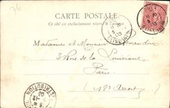 VINTAGE POSTCARD Rouen Church Sever Saint seen street of Elbeuf