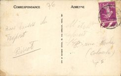 POSTAL Treport de la VENDIMIA visto en el embarcadero por el tiempo pesado