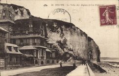 CPA Dieppe La Villa des algues et les Falaises 