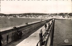 CPM Le Havre La Digue Nord Moto Peche Pecheur