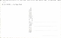 POSTAL MODERNA Le Havre la bici norteña del motor de la presa pesca Sinning