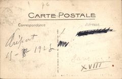 POSTAL Treport de la VENDIMIA vista del acantilado