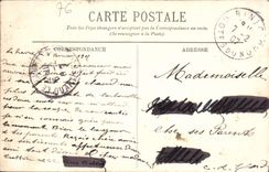 VINTAGE POSTCARD Le Havre Valley of Sainte Address