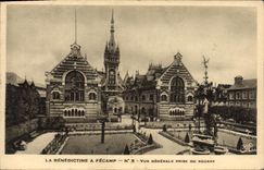 El benedictino de la POSTAL de la VENDIMIA tiene opinión de Fecamp tomada del jardín público