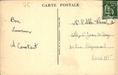 El benedictino de la POSTAL de la VENDIMIA tiene opinión de Fecamp tomada del jardín público