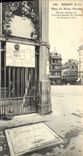 VINTAGE POSTCARD Rouen Place of Old Goes Plate marking the site of roughing-hew of Jeanne d' Arc