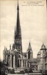 VINTAGE POSTCARD the Cathedral of Rouen the apse and the arrow seen of the court of the old archbishop's palace