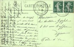 VINTAGE POSTCARD By the Storm Lighthouse