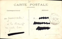 VINTAGE POSTCARD Palavas Floods a Heavy swell