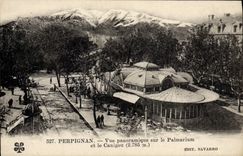 CPA Perpignan Vue panoramique sur le Palmarium et le Canigou 
