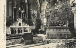 VINTAGE POSTCARD Paray Monial Chapelle of the Visitation Drives out Furnace bridge and grid of the cloister