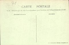 La POSTAL Paray Monial Chapelle de la VENDIMIA del puente del horno del Visitation expulsa y asa el convento