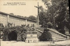 VINTAGE POSTCARD Paray Enclosed Monial of the Chaplains the Martyrdom