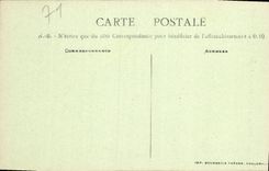 Ataque frontal de la basílica de Paray Monial de la POSTAL de la VENDIMIA
