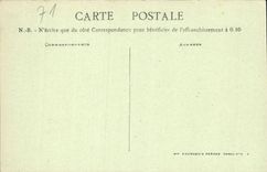 POSTAL Paray Monial interior de la VENDIMIA de la basílica según Sagot