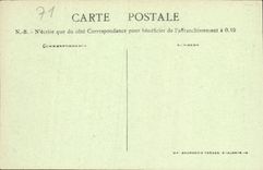 Cámara acorazada de Paray Monial de la POSTAL de la VENDIMIA de las señoras de los niños de la tertulia