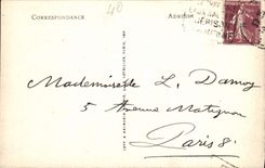 VINTAGE POSTCARD Dax View and the Bridge