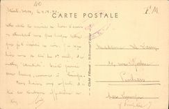 CPA St Sever Porte du Touron Femme Charrette 