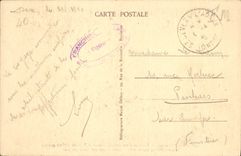 VINTAGE POSTCARD Dax Fountain of warm water Source of Nehe