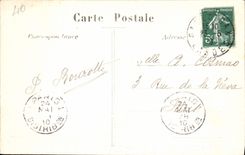La POSTAL St Vincent de la VENDIMIA de la casa de Paul de Ranquines o era St Vincent nato de Paul
