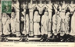 VINTAGE POSTCARD Dijon Museum Monks of the Tomb of Jean Without Fear