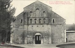 CPA Environs de Montbard Facade de l'eglise de l'abbaye de Fontenay