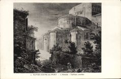 POSTAL Notre Dame de la VENDIMIA del puerto la tabla vieja del apse