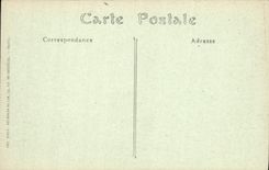 VINTAGE POSTCARD Countryside Bombardment of Soissons Effect of a shell street of Pot Militaria the Tin