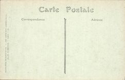 VINTAGE POSTCARD Soissons the street of Baulon towards the civil court Militaria