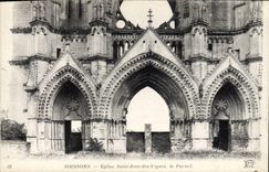 CPA Soissons Eglise Saint Jean des Vignes le Portail