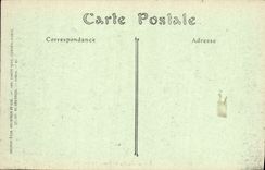 VINTAGE POSTCARD Soissons Street of Jaulzy and Plage of the Militaria Cloister