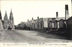 VINTAGE POSTCARD Lepine Countryside the Ruins Militaria Chevayx Coach