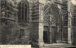 VINTAGE POSTCARD Avenay Gate of the Church