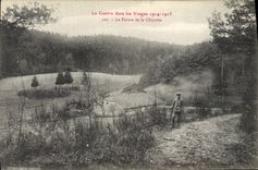 VINTAGE POSTCARD the War In the Vosges the farm of Chipotte