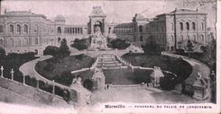 CPA Marseille Panorama Du Palais De Longchamps