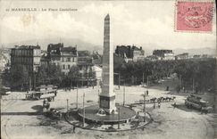 CPA Marseille La Place Castellane Tramway