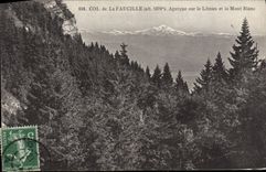 VINTAGE POSTCARD Collar of the Sickle Seen On Leman and Mont Blanc