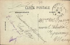 Ataque frontal de Trouville de la POSTAL de la VENDIMIA del ayuntamiento del automóvil