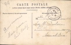 VINTAGE POSTCARD Versailles small Trianon the room has to sleep of Marie Antoinette