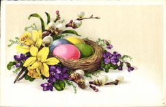 CPA Fantaisie Fleurs