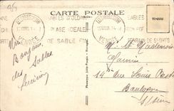 POSTAL de la VENDIMIA Sables d'Olonne los barcos del puerto pesquero