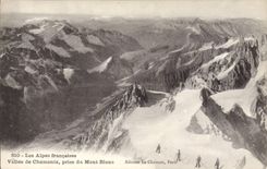 CPA Vallee de Chamoinix Prise du Mont Blanc Alpinisme
