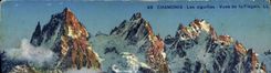 Agujas de Chamonix de la POSTAL de la VENDIMIA vistas de Fiegere