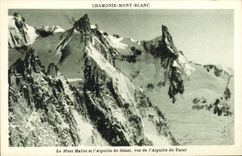 CPA Chamonix Mont Blanc Le Mont Mallet et l'aiguille du geant Vus de l'aiguille du Tacul