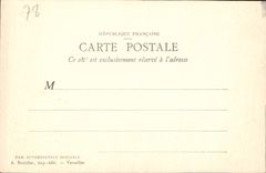 VINTAGE POSTCARD Gate Of the Boudoir of Marie Antoinette Castle of Rambouillet